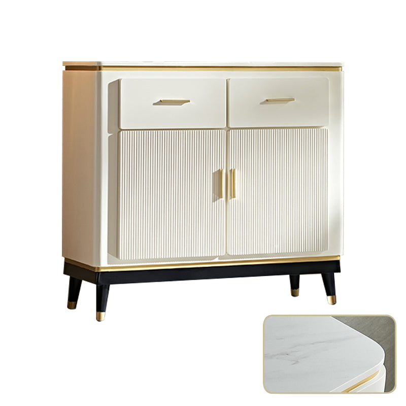 Sideboard in stile glam Sideboard da pranzo in legno con porte per soggiorno