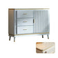 Sideboard in stile glam Sideboard da pranzo in legno con porte per soggiorno