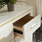 Sideboard in stile glam Sideboard da pranzo in legno con porte per soggiorno