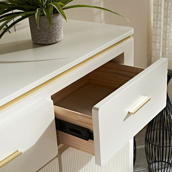 Sideboard in stile glam Sideboard da pranzo in legno con porte per soggiorno