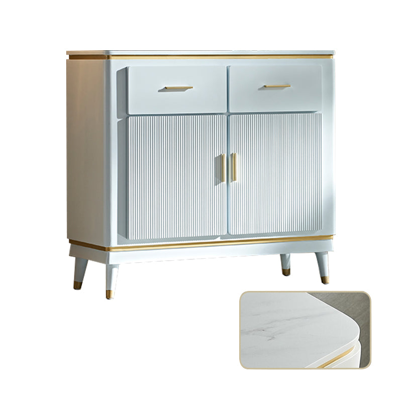 Sideboard in stile glam Sideboard da pranzo in legno con porte per soggiorno