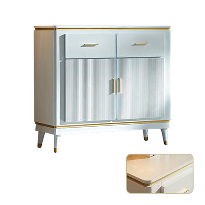 Sideboard in stile glam Sideboard da pranzo in legno con porte per soggiorno