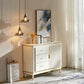 Sideboard in stile glam Sideboard da pranzo in legno con porte per soggiorno