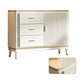 Sideboard in stile glam Sideboard da pranzo in legno con porte per soggiorno