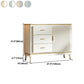 Sideboard in stile glam Sideboard da pranzo in legno con porte per soggiorno