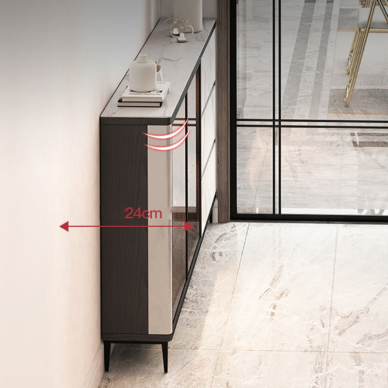 9.45"W Sideboard Contemporary Style Dining Server with 3 Drawers for Kitchen Dining Room Clearhalo 'buffet_sideboard' 'Buffets & Sideboards' 'furn' 'furn_buffet_sideboard' 'Furniture' 'Kitchen & Dining Furniture' 5202466