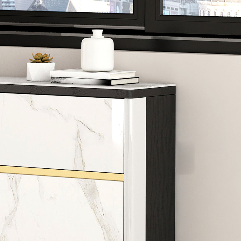 9.45"W Sideboard Contemporary Style Dining Server with 3 Drawers for Kitchen Dining Room Clearhalo 'buffet_sideboard' 'Buffets & Sideboards' 'furn' 'furn_buffet_sideboard' 'Furniture' 'Kitchen & Dining Furniture' 5202471