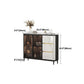 9.45"W Sideboard Contemporary Style Dining Server with 3 Drawers for Kitchen Dining Room Clearhalo 'buffet_sideboard' 'Buffets & Sideboards' 'furn' 'furn_buffet_sideboard' 'Furniture' 'Kitchen & Dining Furniture' 5202476