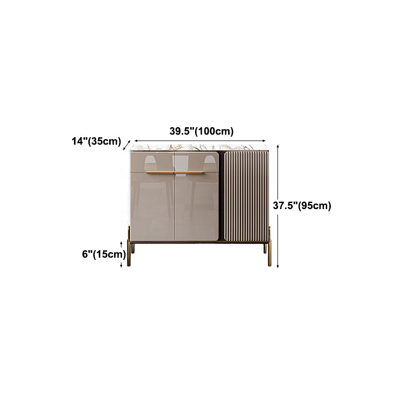 Stone contemporanea sala da pranzo sideboidali regolabili.