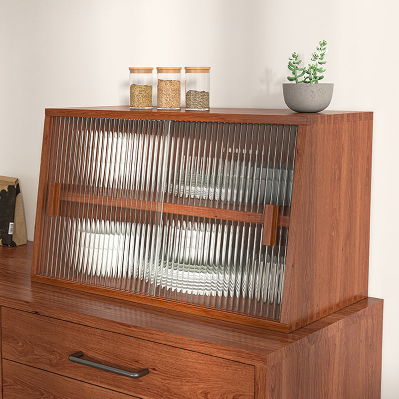 Server da pranzo cucina contemporanea server da pranzo in legno massiccio con porta di vetro