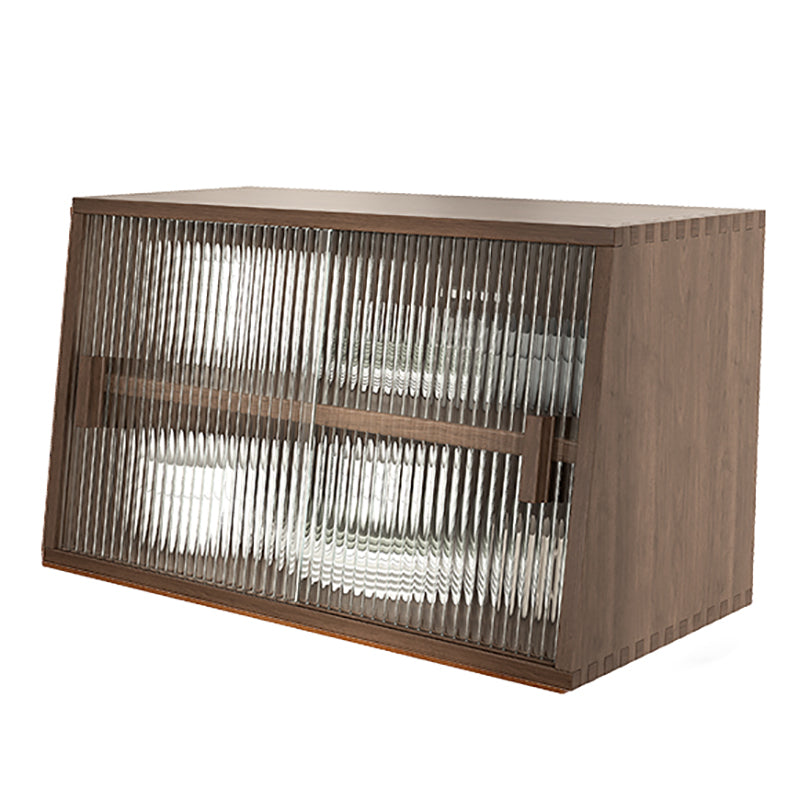 Server da pranzo cucina contemporanea server da pranzo in legno massiccio con porta di vetro