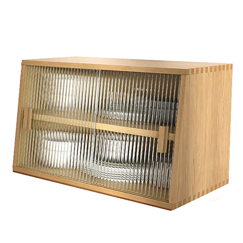 Server da pranzo cucina contemporanea server da pranzo in legno massiccio con porta di vetro