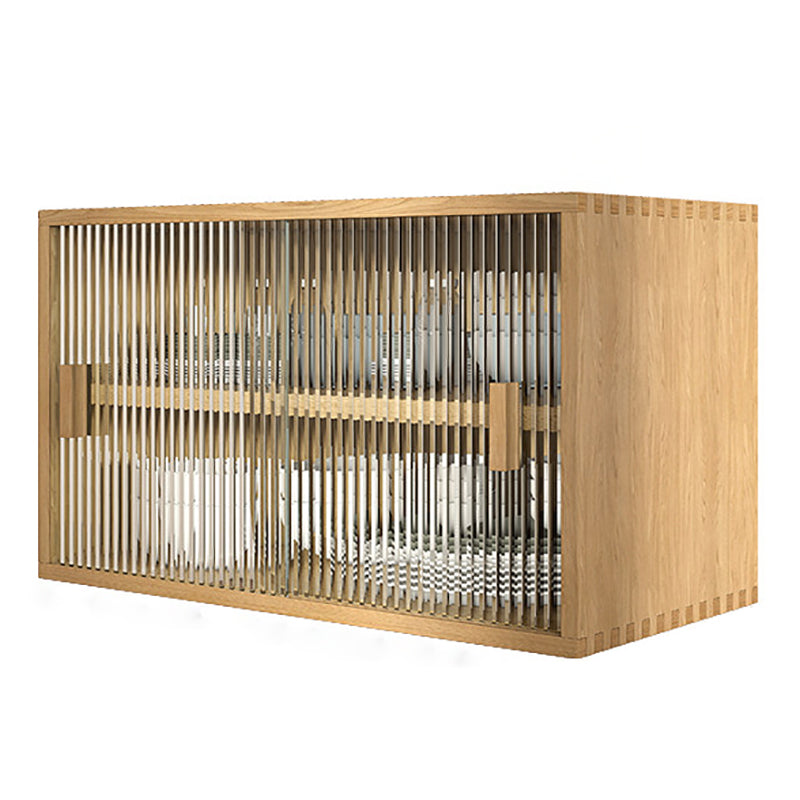 Server da pranzo cucina contemporanea server da pranzo in legno massiccio con porta di vetro