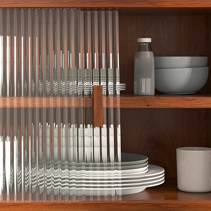 Server da pranzo cucina contemporanea server da pranzo in legno massiccio con porta di vetro