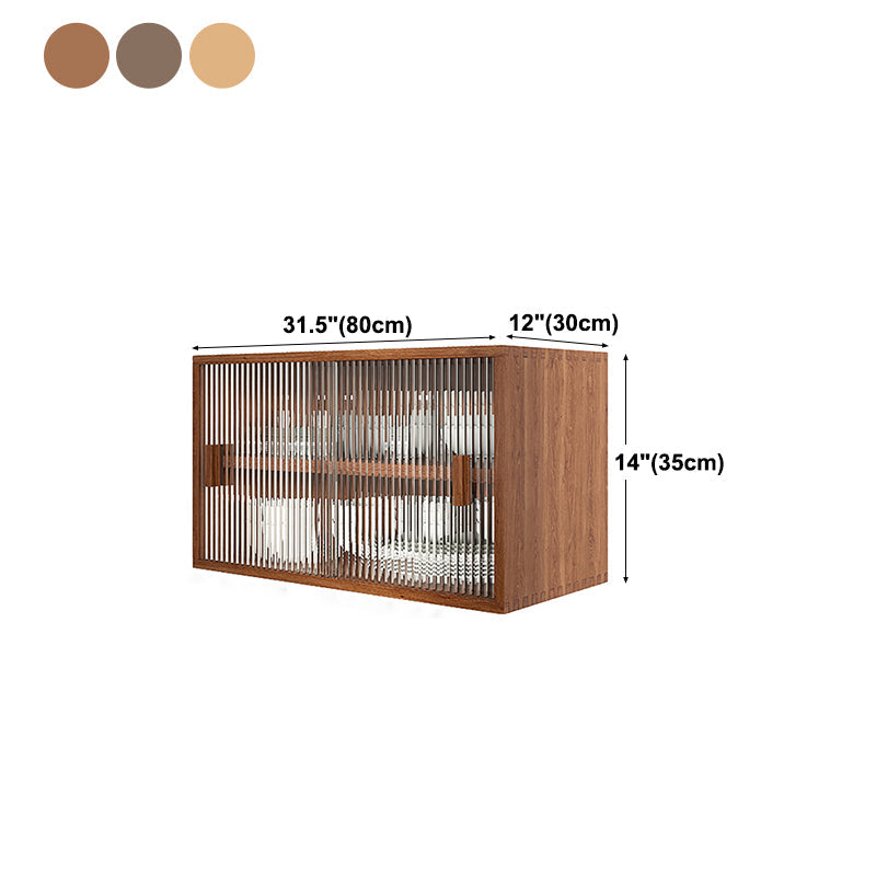 Server da pranzo cucina contemporanea server da pranzo in legno massiccio con porta di vetro