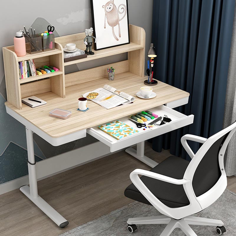 Contemporary Style Standing Desk Converter Metal Trestle Base Desk for Office Clearhalo 'furn' 'furn_office_desk' 'Furniture' 'Office Desks' 'Office Furniture' 'office_desk' 5202526