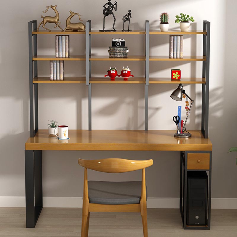 Escritorio de estilo moderno escritorio rectangular escritorio de oficina de trine de madera maciza para hogar