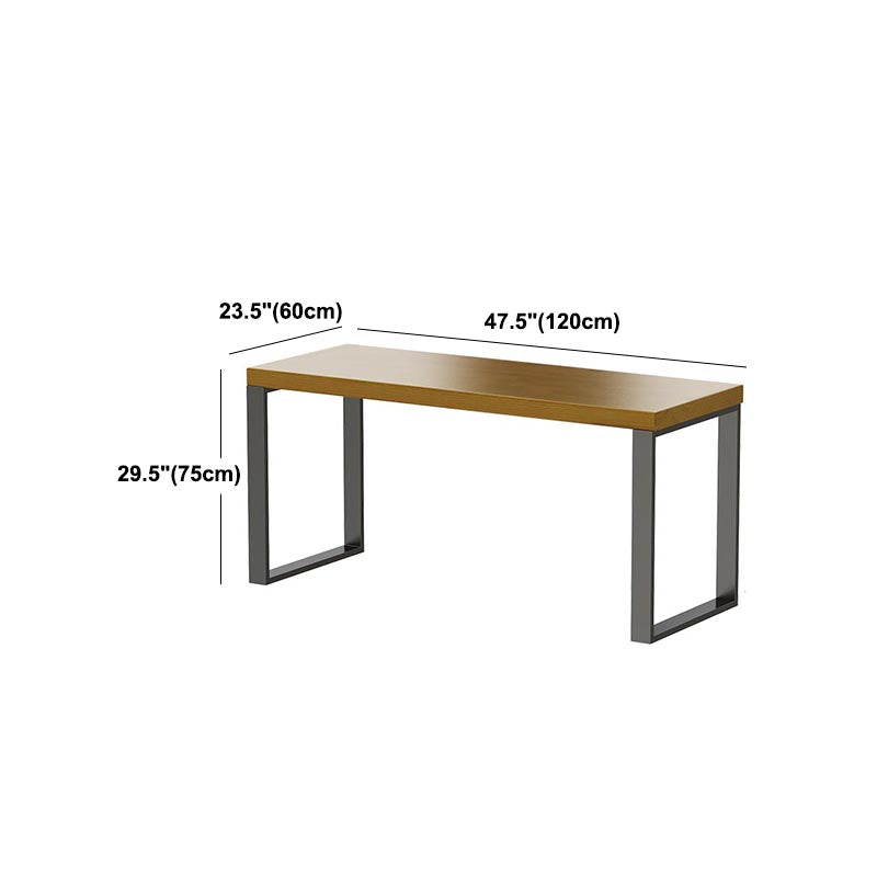 Escritorio de estilo moderno escritorio rectangular escritorio de oficina de trine de madera maciza para hogar
