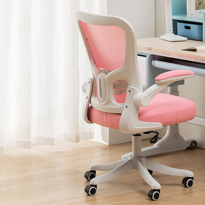 Sedia da scrivania a braccio di plastica contemporanea sedia da ufficio regolabile