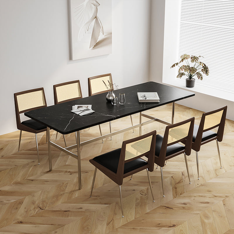 Lederen stoelconferentie stoel eigentijdse armloze mid-back stoel