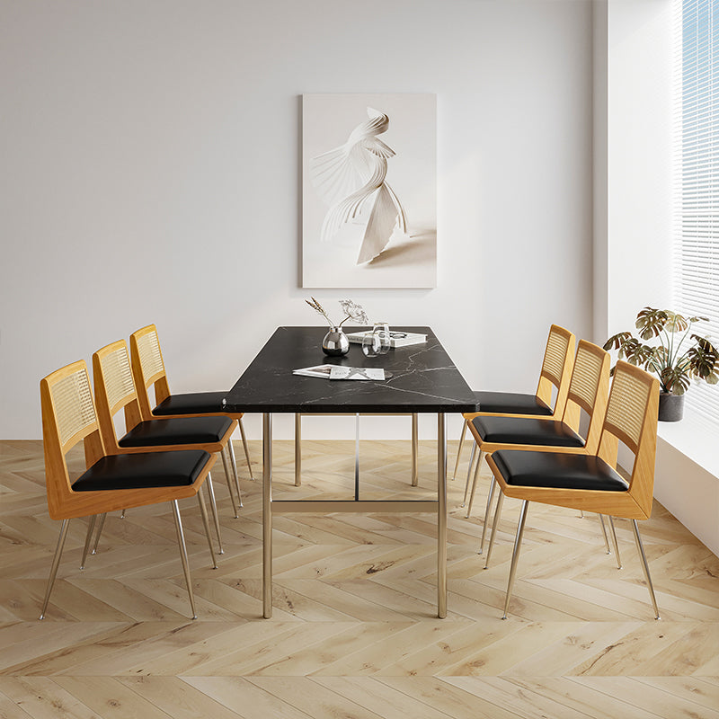 Sedia conferenza sedile in pelle sedia a metà schiena contemporanea