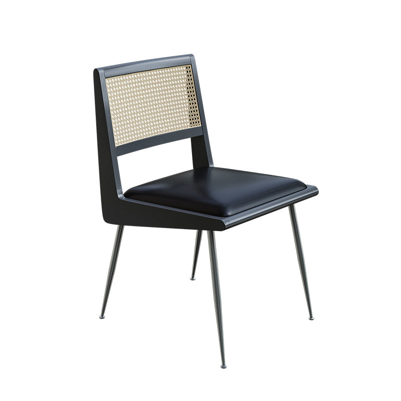 Lederen stoelconferentie stoel eigentijdse armloze mid-back stoel