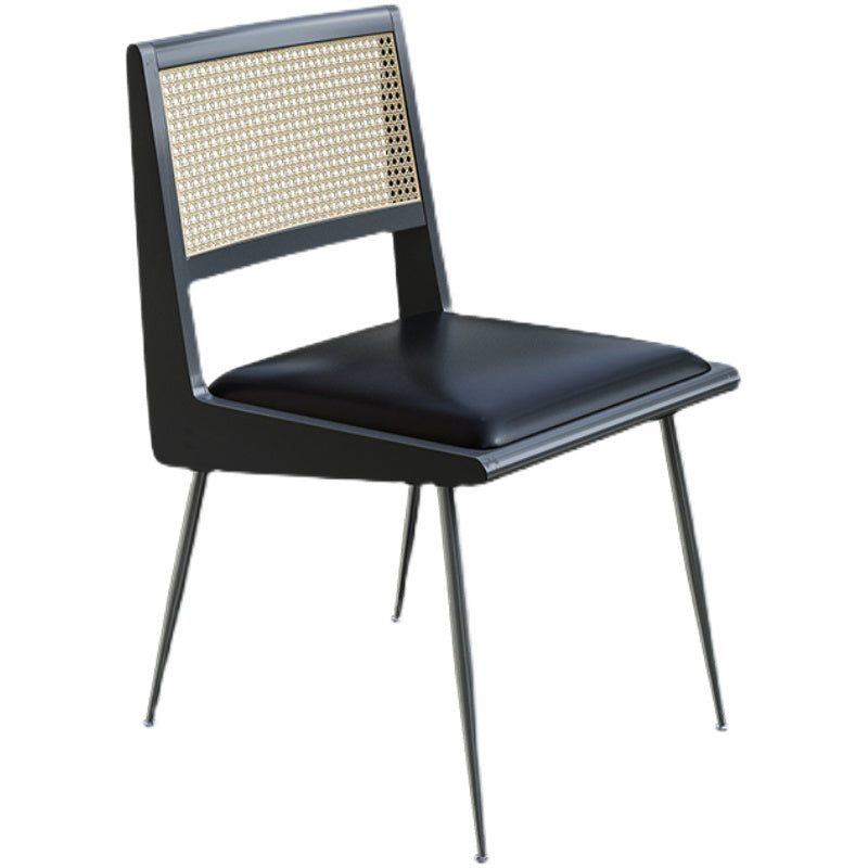 Lederen stoelconferentie stoel eigentijdse armloze mid-back stoel