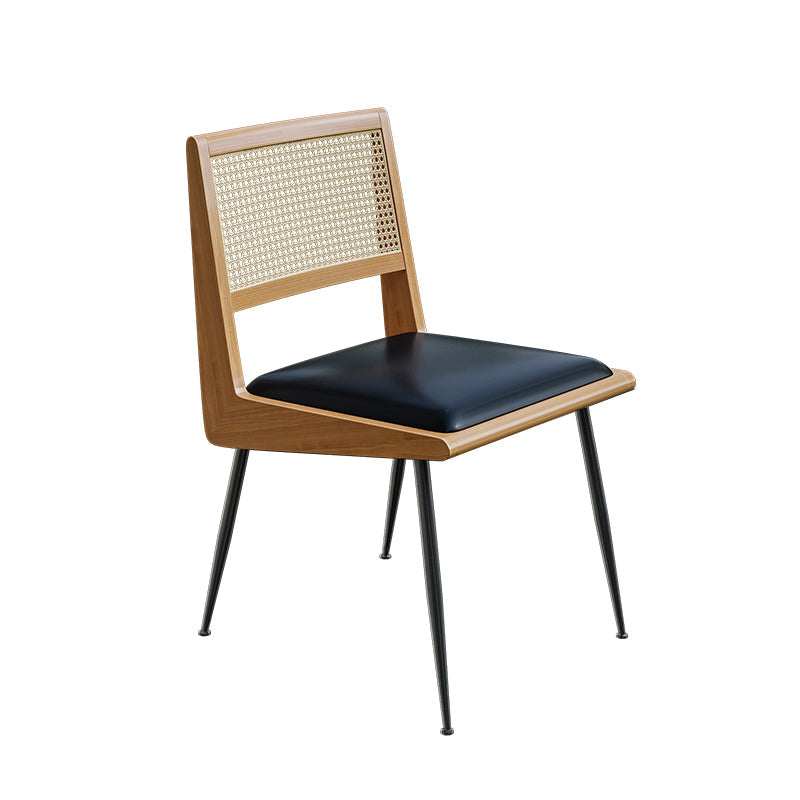 Ledersitz Stuhl für zeitgenössische Armless mitten zurück