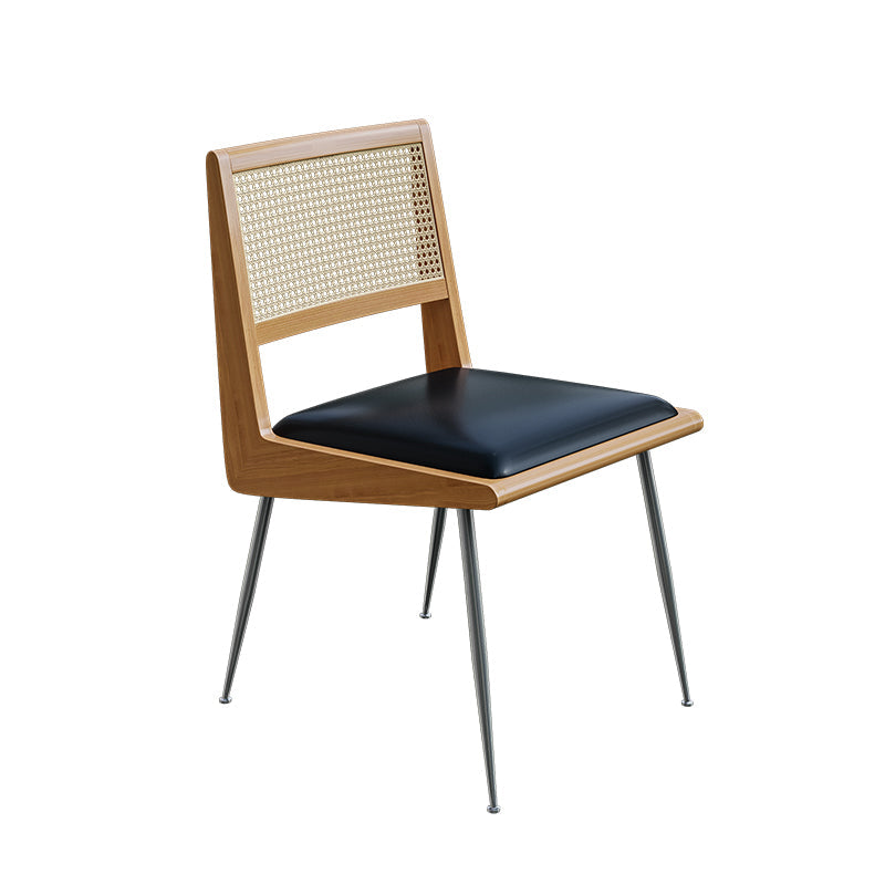 Lederen stoelconferentie stoel eigentijdse armloze mid-back stoel