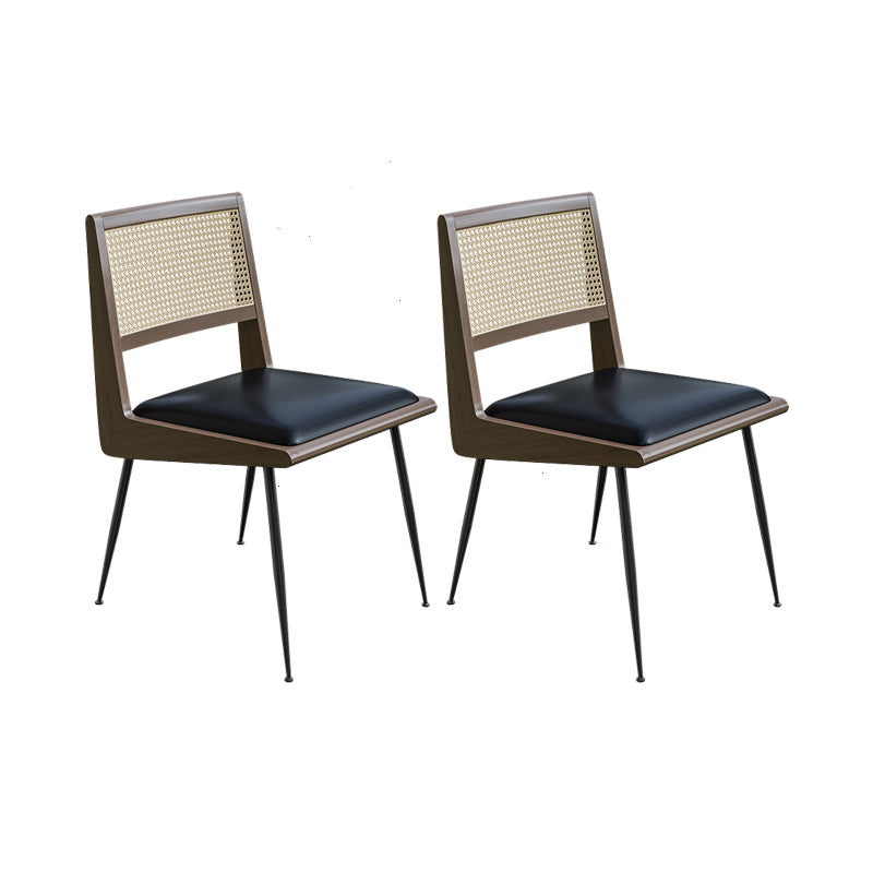 Ledersitz Stuhl für zeitgenössische Armless mitten zurück