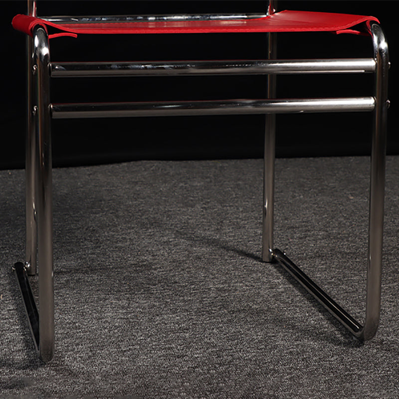 Sedia task in pelle finta moderna sedia di lavoro senza braccio posteriore