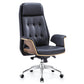 High Back Arm Werkstoel Modern Faux Leather Executive Chair