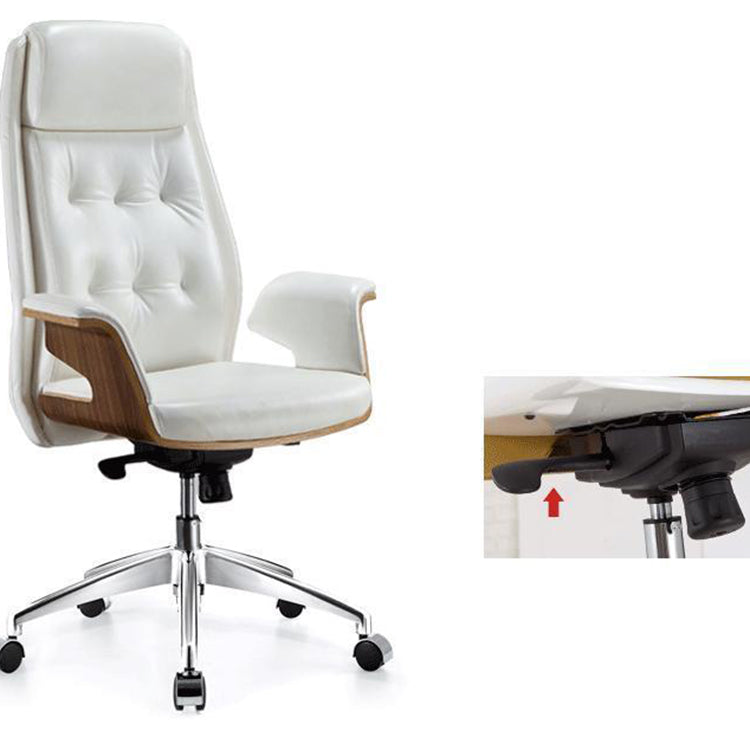 High Back Arm Werkstoel Modern Faux Leather Executive Chair
