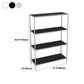 43.31"H Bookcase Open Back Contemporary Style Bookshelf for Home Office