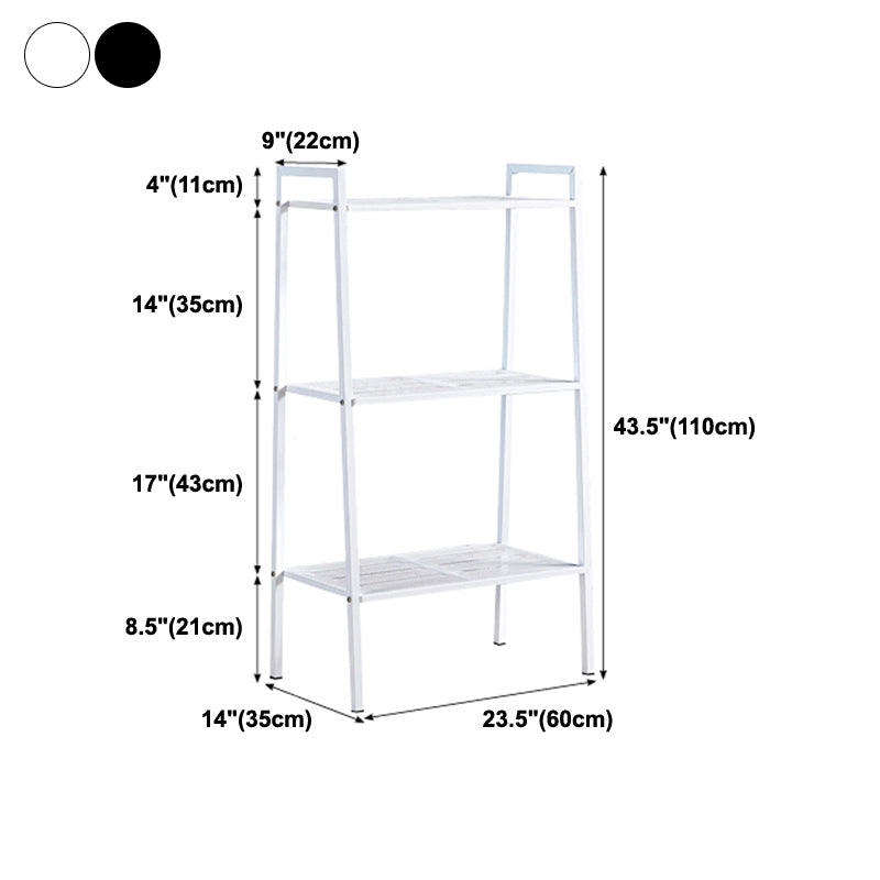 モダンなスタイルの本棚はしごオープンバックメタル本棚家のための