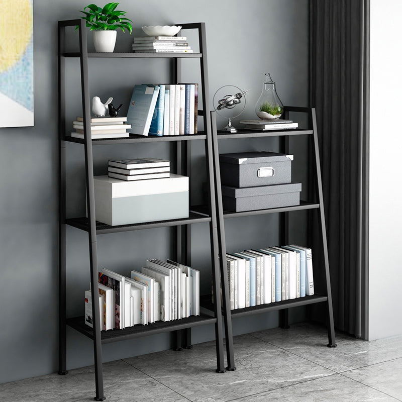 Modern Style Ladder Bookshelf Open Back Metal Bookcase for Home Clearhalo 'Bookcases' 'furn' 'furn_bookcases' 'Furniture' 'Office Furniture' 5202950