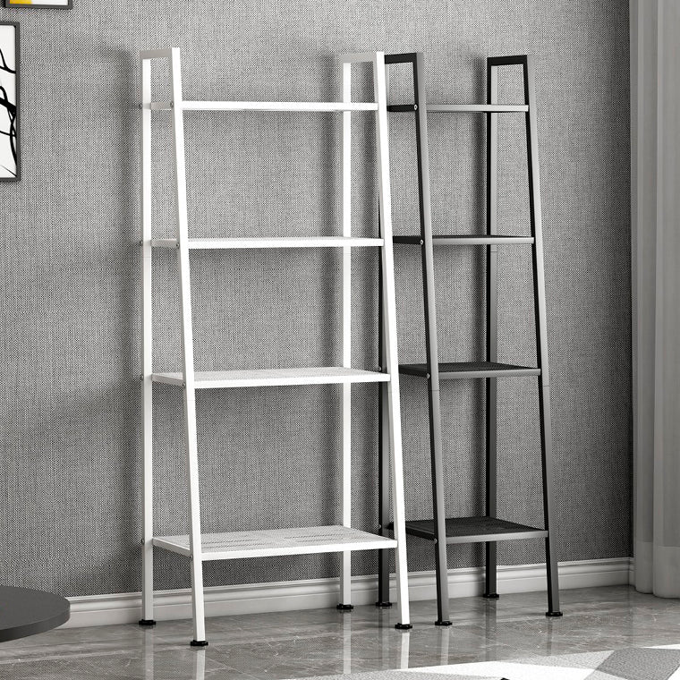 Modern Style Ladder Bookshelf Open Back Metal Bookcase for Home Clearhalo 'Bookcases' 'furn' 'furn_bookcases' 'Furniture' 'Office Furniture' 5202952