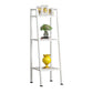 Modern Style Ladder Bookshelf Open Back Metal Bookcase for Home 13.8"L x 13.8"W x 43.3"H White Clearhalo 'Bookcases' 'furn' 'furn_bookcases' 'Furniture' 'Office Furniture' 5202960
