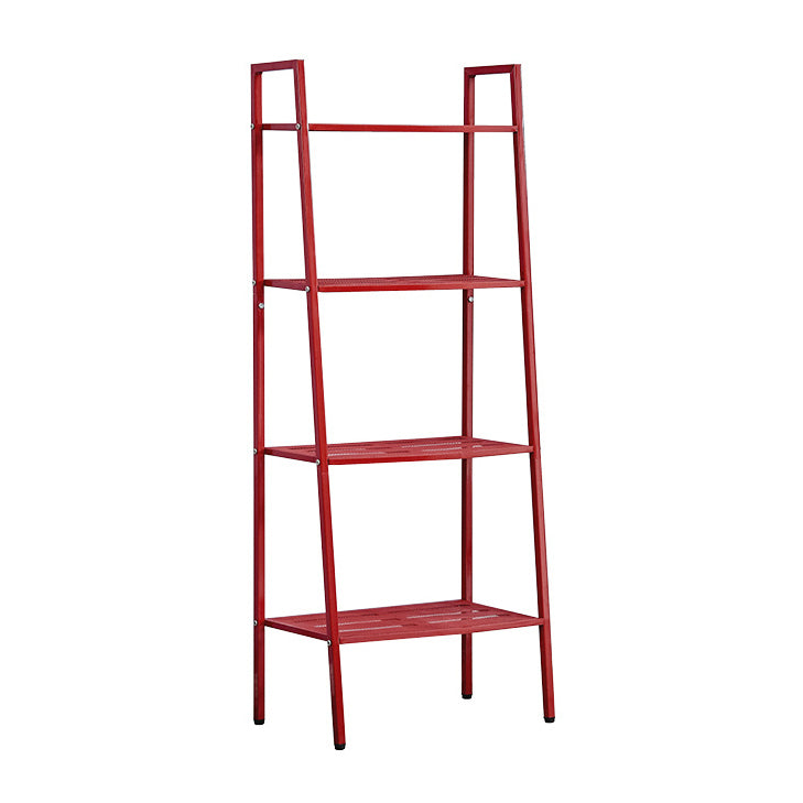 Modern Style Ladder Bookshelf Open Back Metal Bookcase for Home Clearhalo 'Bookcases' 'furn' 'furn_bookcases' 'Furniture' 'Office Furniture' 5202961
