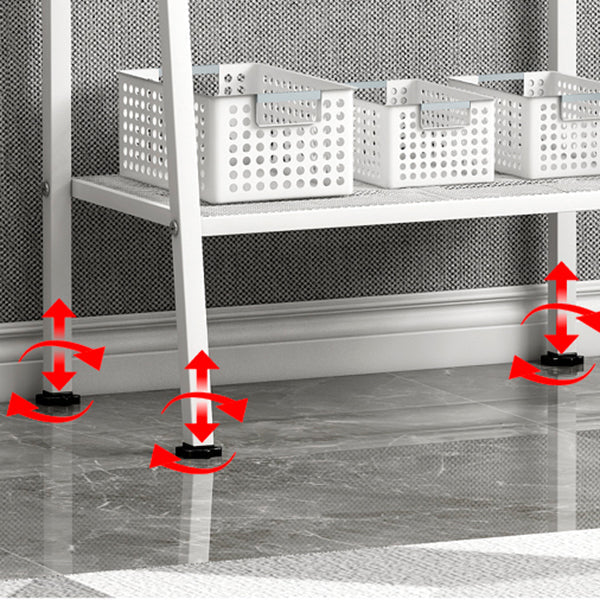 Modern Style Ladder Bookshelf Open Back Metal Bookcase for Home Clearhalo 'Bookcases' 'furn' 'furn_bookcases' 'Furniture' 'Office Furniture' 5202962