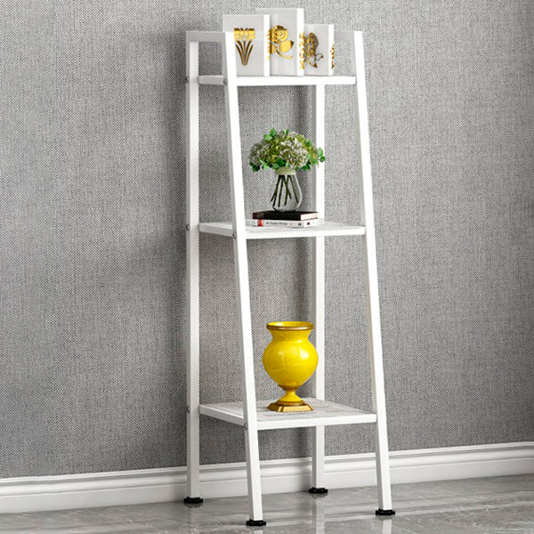 Modern Style Ladder Bookshelf Open Back Metal Bookcase for Home Clearhalo 'Bookcases' 'furn' 'furn_bookcases' 'Furniture' 'Office Furniture' 5202964
