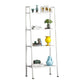 Modern Style Ladder Bookshelf Open Back Metal Bookcase for Home 23.6"L x 13.8"W x 58.3"H White Clearhalo 'Bookcases' 'furn' 'furn_bookcases' 'Furniture' 'Office Furniture' 5202966