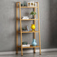 Modern Style Ladder Bookshelf Open Back Metal Bookcase for Home 23.6"L x 13.8"W x 58.3"H Yellow Clearhalo 'Bookcases' 'furn' 'furn_bookcases' 'Furniture' 'Office Furniture' 5202974