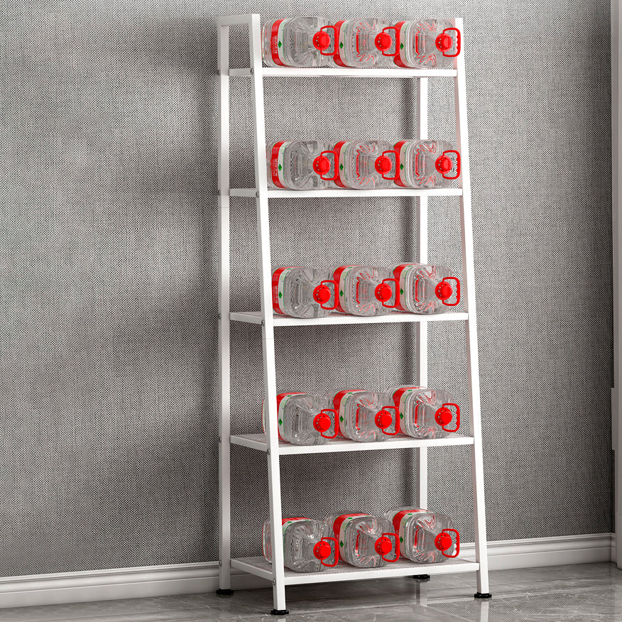Modern Style Ladder Bookshelf Open Back Metal Bookcase for Home Clearhalo 'Bookcases' 'furn' 'furn_bookcases' 'Furniture' 'Office Furniture' 5202977