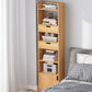 Vertical Shelf Bookcase With Shelves Closed Back Bookshelf for Office