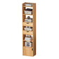 Vertical Shelf Bookcase With Shelves Closed Back Bookshelf for Office