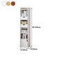 Vertical Shelf Bookcase With Shelves Closed Back Bookshelf for Office