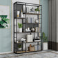 78.74"H Bookcase Contemporary Style Open Back Bookshelf for Home Office