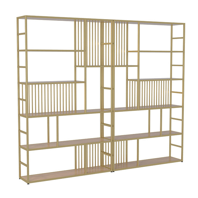 78.74"H Bookcase Contemporary Style Open Back Bookshelf for Home Office