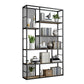 78.74"H Bookcase Contemporary Style Open Back Bookshelf for Home Office